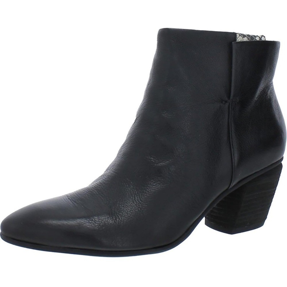 Franco Sarto Women's Booties Black Western Ankle with Sleek Design Zise 11